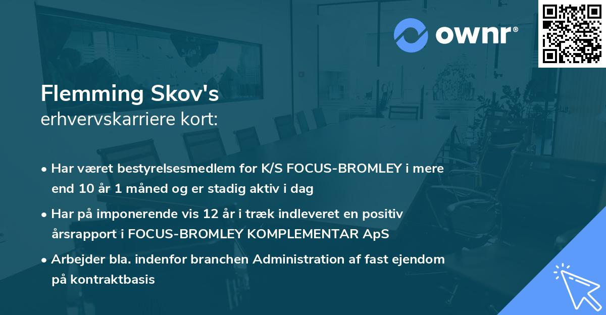 Flemming Skov's erhvervskarriere kort