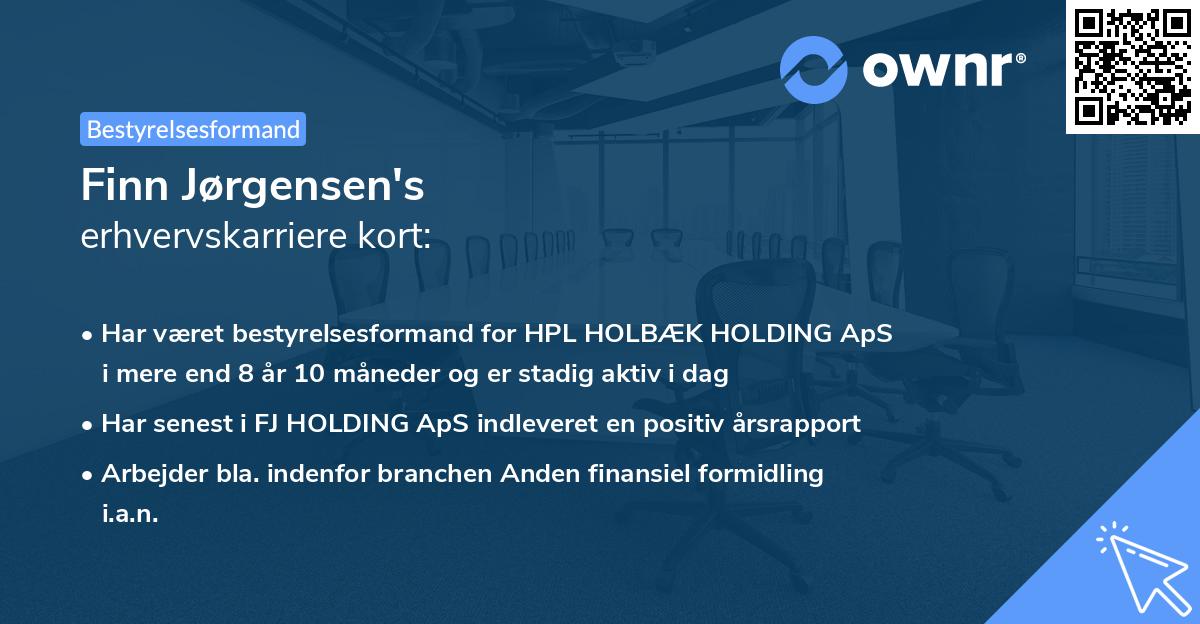 Finn Jørgensen's erhvervskarriere kort