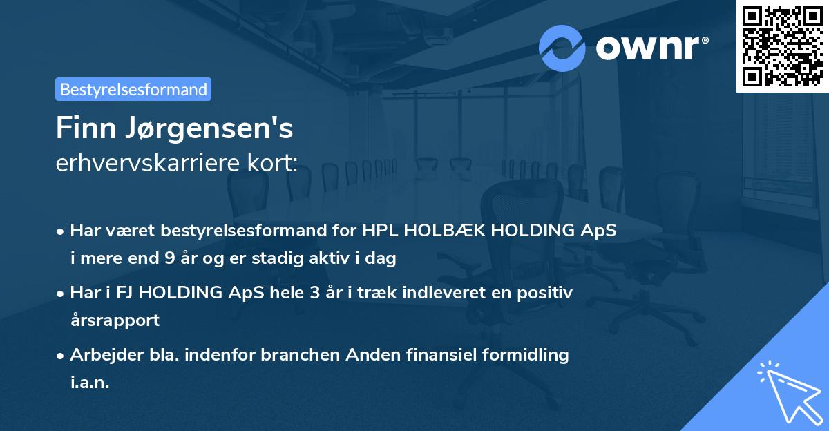 Finn Jørgensen's erhvervskarriere kort
