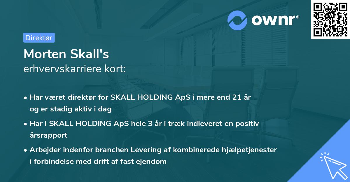 Morten Skall's erhvervskarriere kort