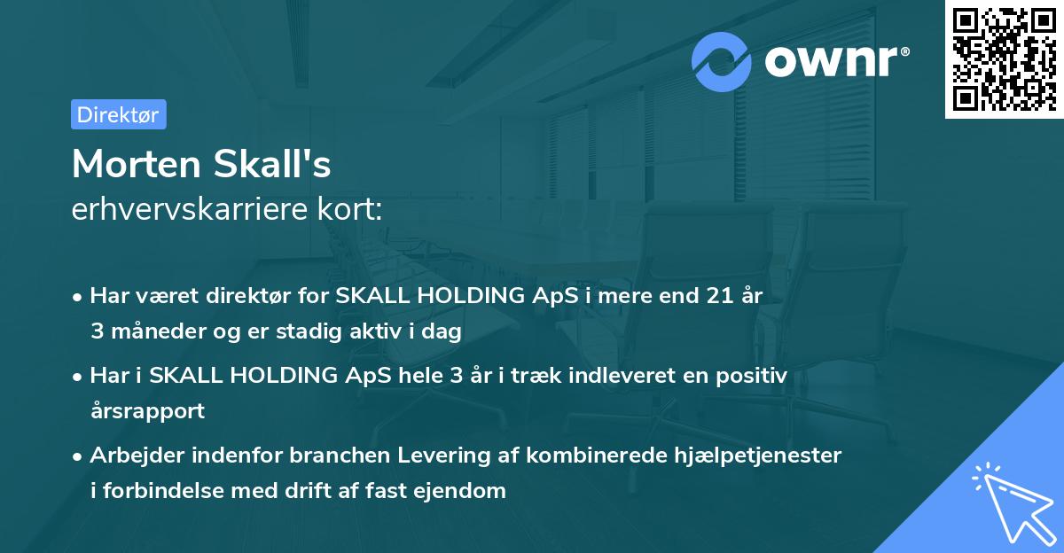 Morten Skall's erhvervskarriere kort