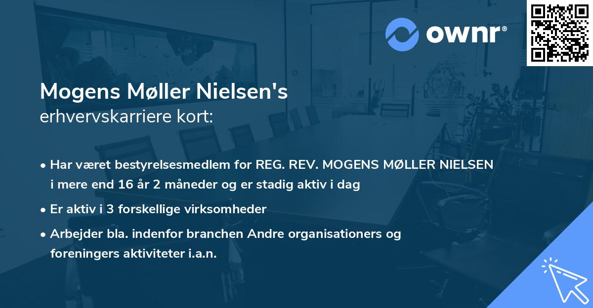 Mogens Møller Nielsen's erhvervskarriere kort