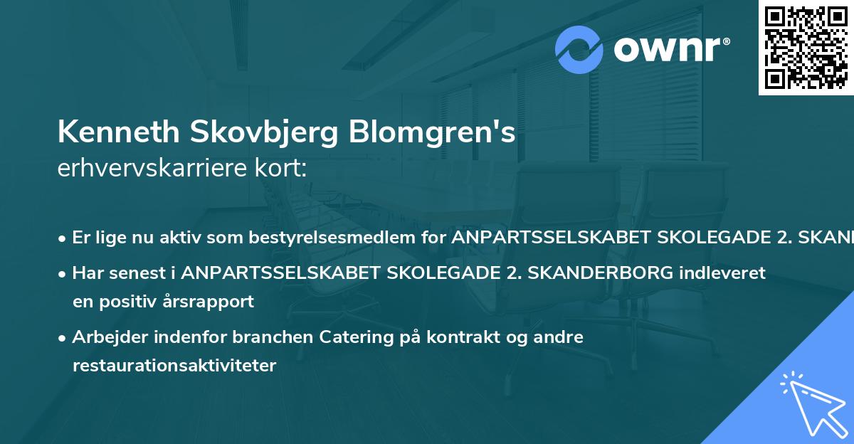 Kenneth Skovbjerg Blomgren's erhvervskarriere kort