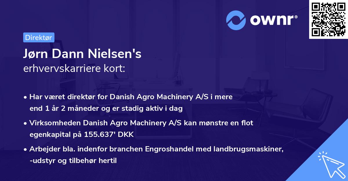 Jørn Dann Nielsen's erhvervskarriere kort