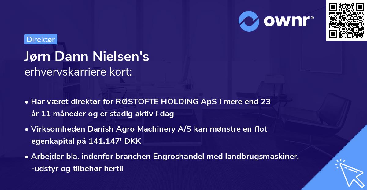 Jørn Dann Nielsen's erhvervskarriere kort