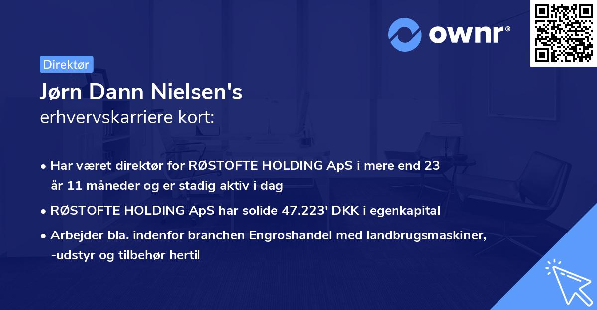 Jørn Dann Nielsen's erhvervskarriere kort