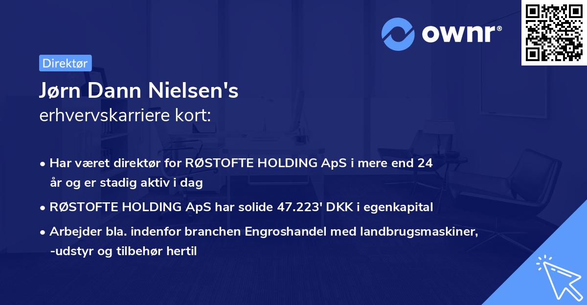 Jørn Dann Nielsen's erhvervskarriere kort