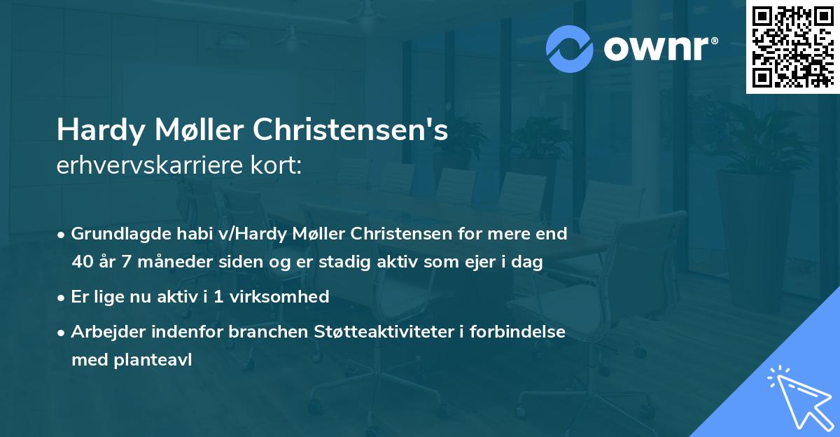 Hardy Møller Christensen's erhvervskarriere kort