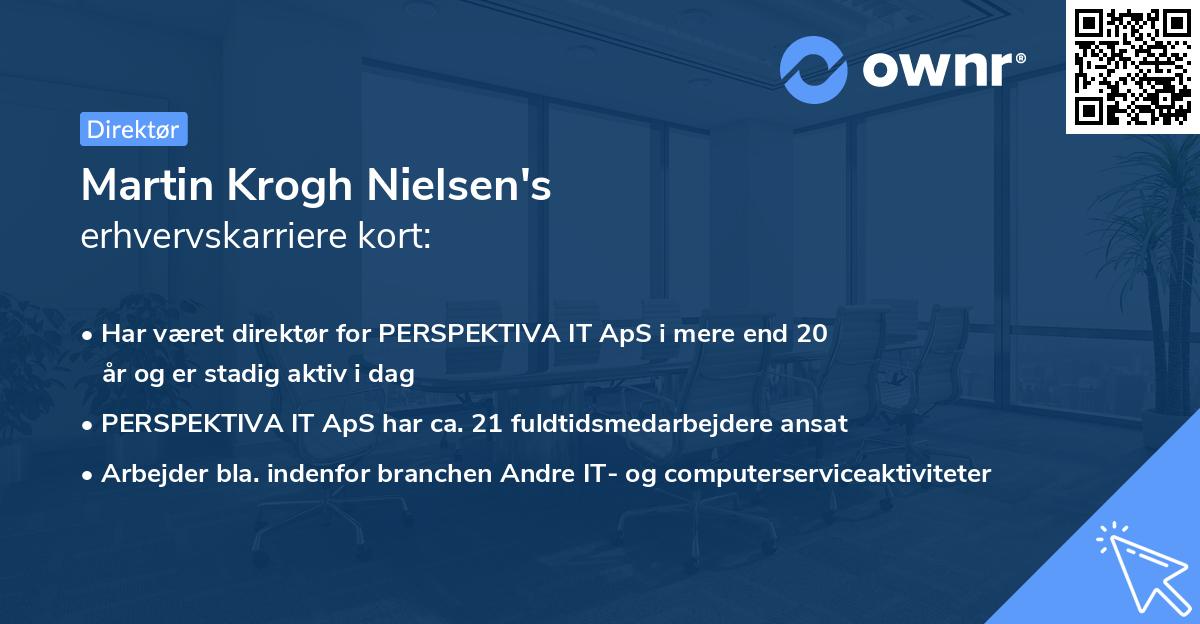 Martin Krogh Nielsen's erhvervskarriere kort