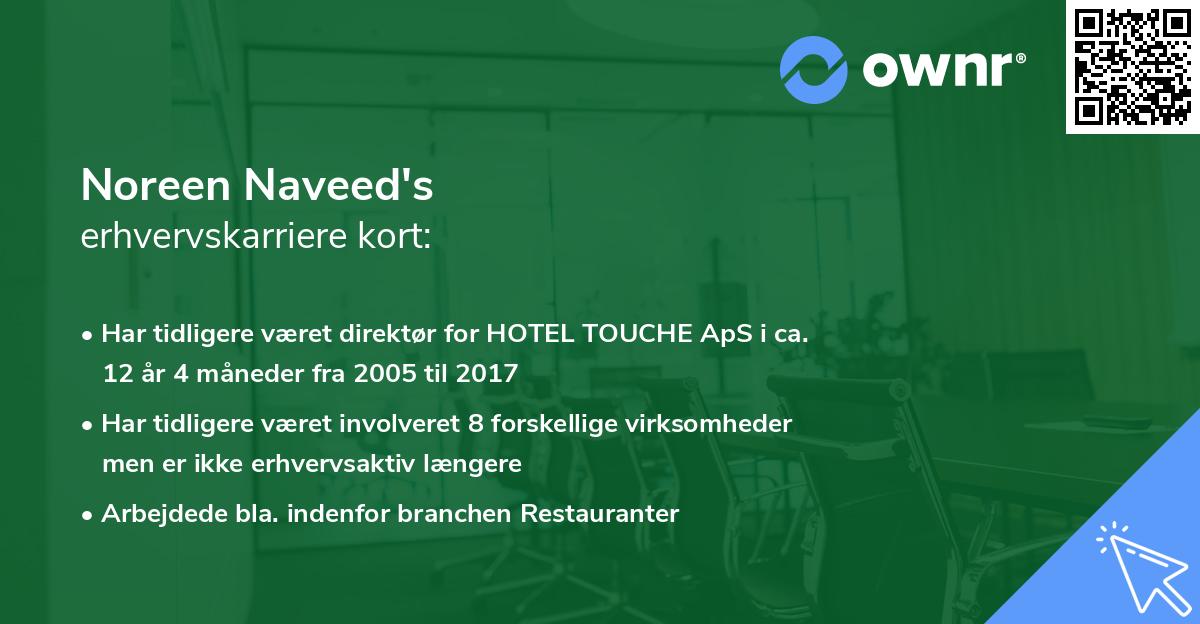 Noreen Naveed's erhvervskarriere kort