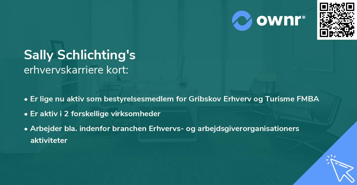 Sally Schlichting's erhvervskarriere kort