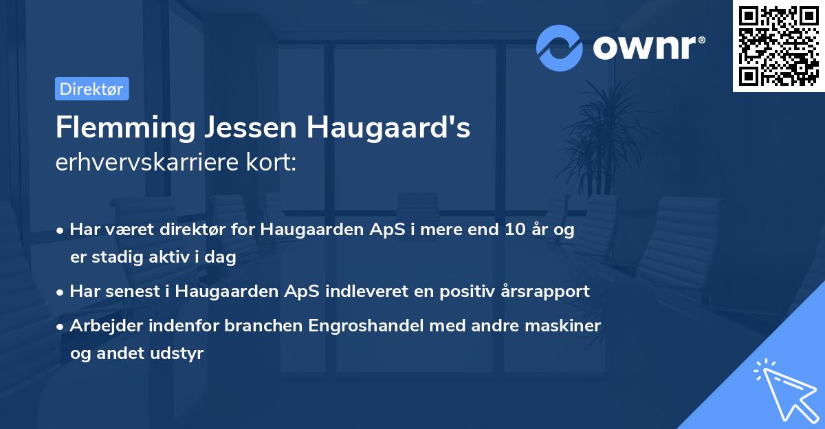 Flemming Jessen Haugaard's erhvervskarriere kort