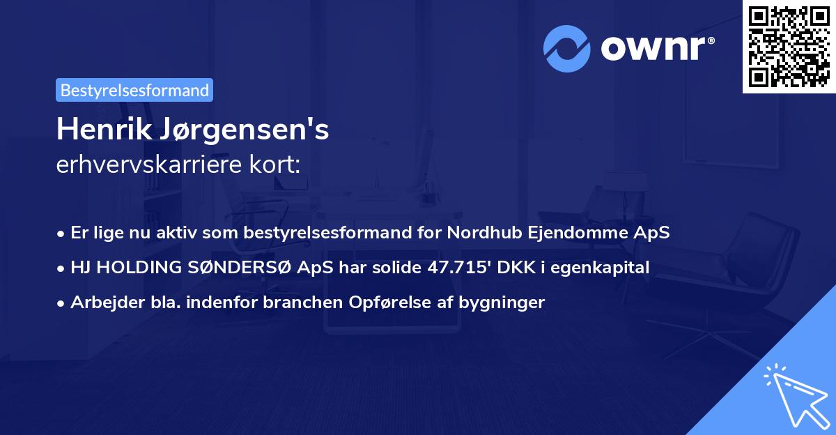 Henrik Jørgensen's erhvervskarriere kort