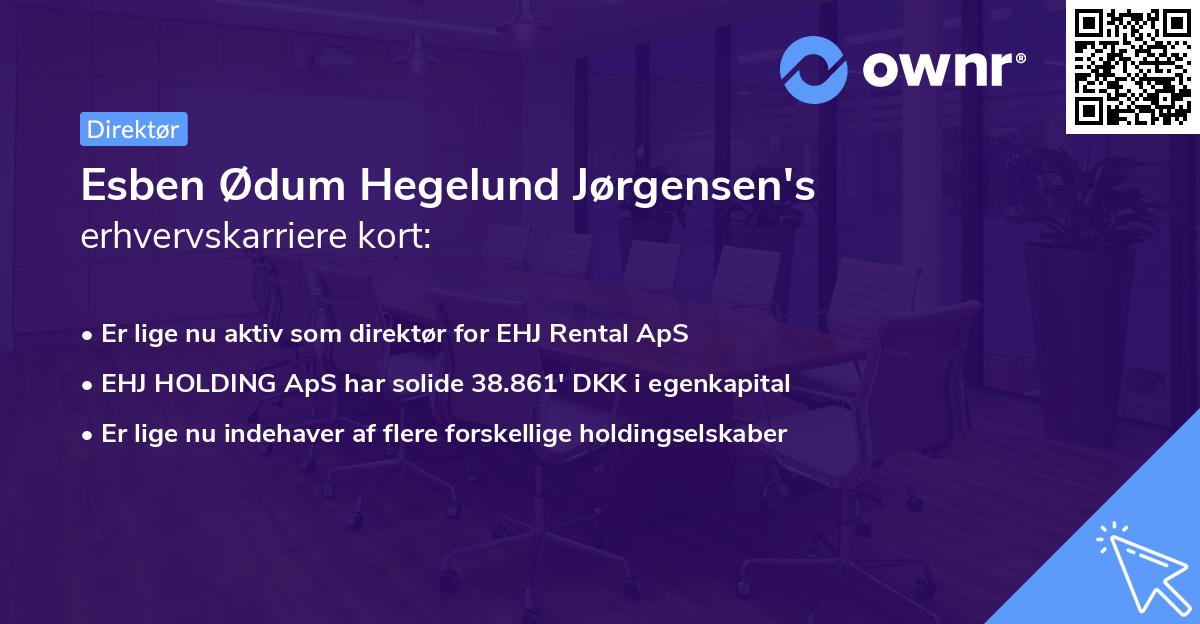 Esben Ødum Hegelund Jørgensen's erhvervskarriere kort