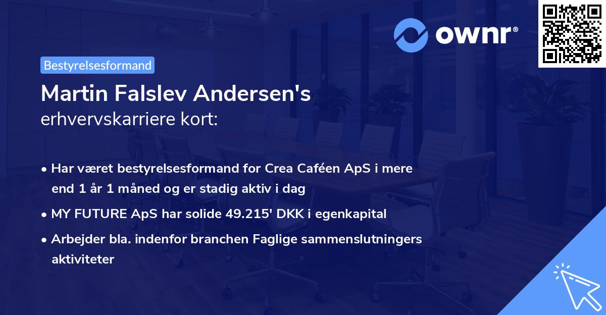 Martin Falslev Andersen's erhvervskarriere kort