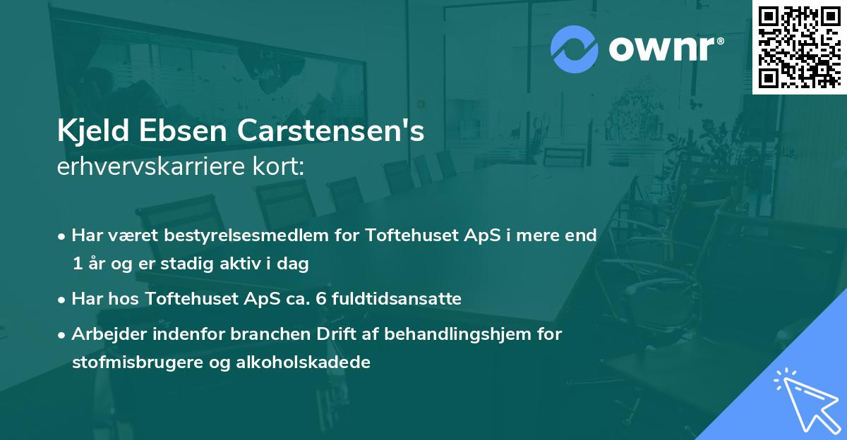Kjeld Ebsen Carstensen's erhvervskarriere kort