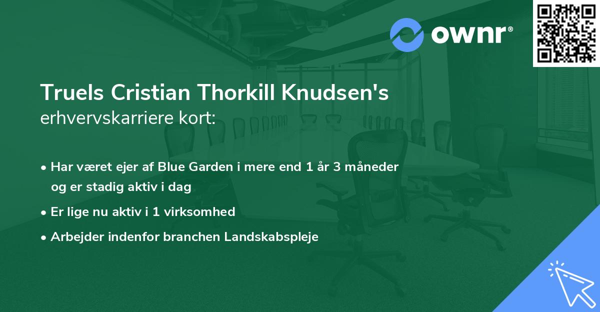 Truels Cristian Thorkill Knudsen's erhvervskarriere kort