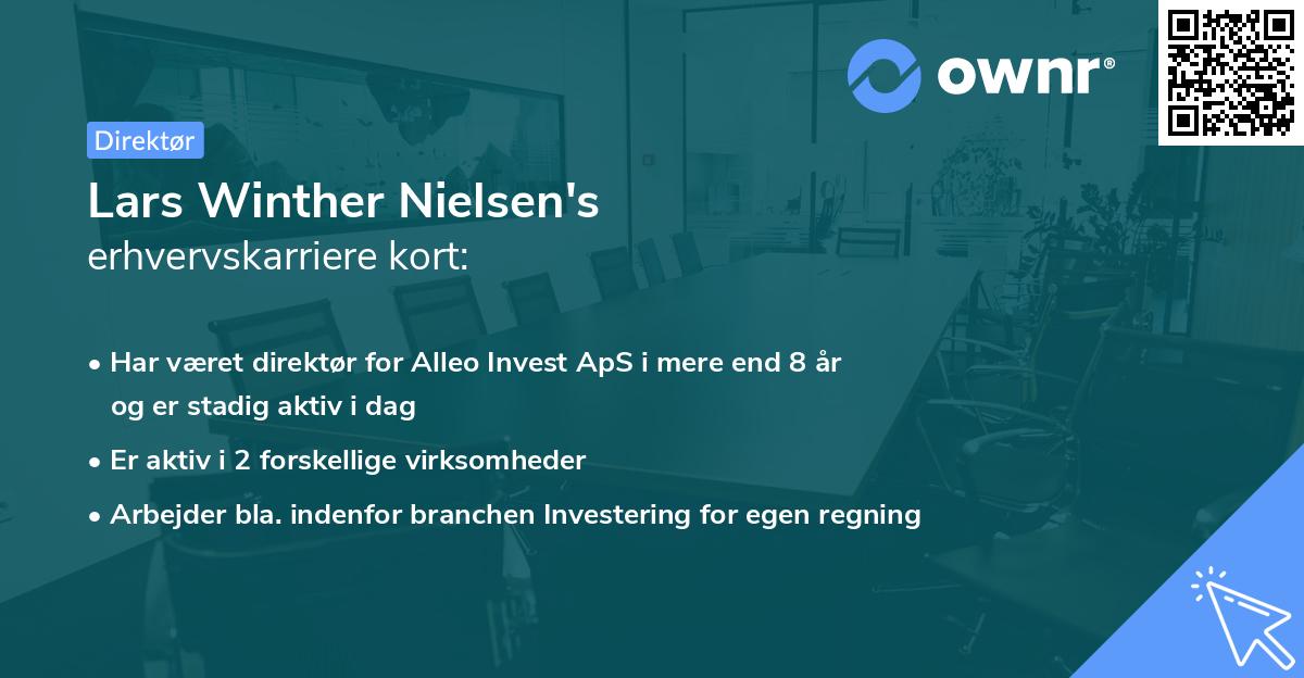 Lars Winther Nielsen's erhvervskarriere kort