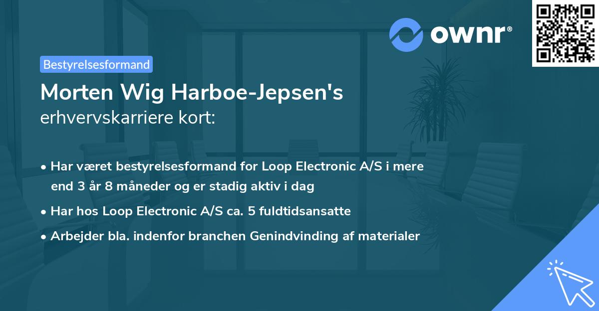 Morten Wig Harboe-Jepsen's erhvervskarriere kort