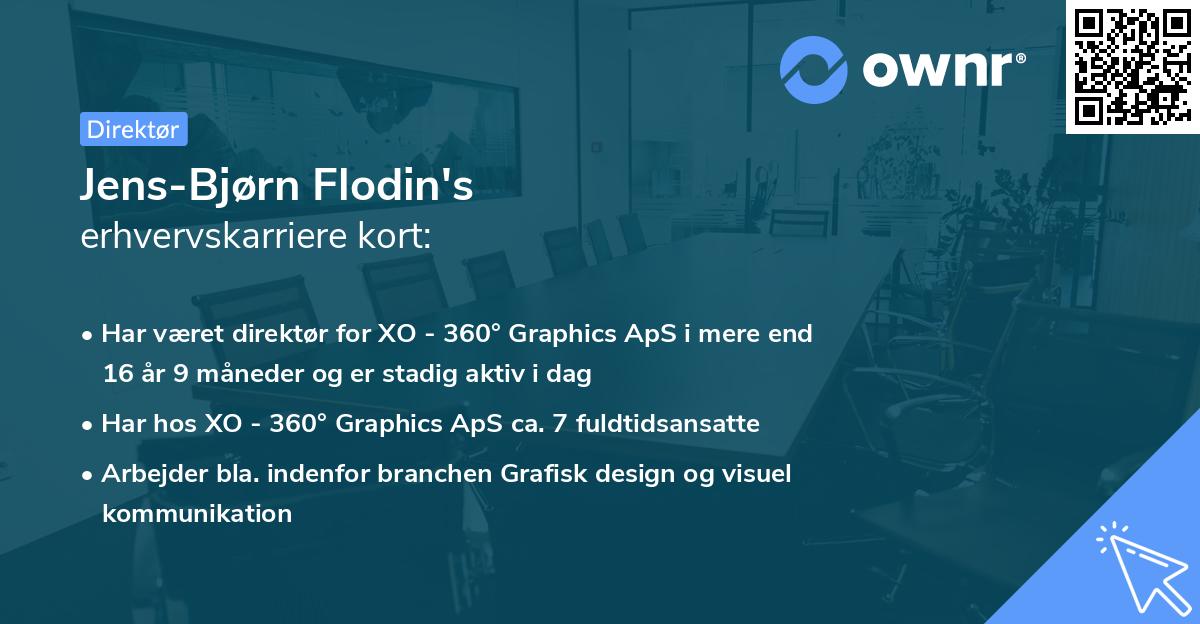 Jens-Bjørn Flodin's erhvervskarriere kort