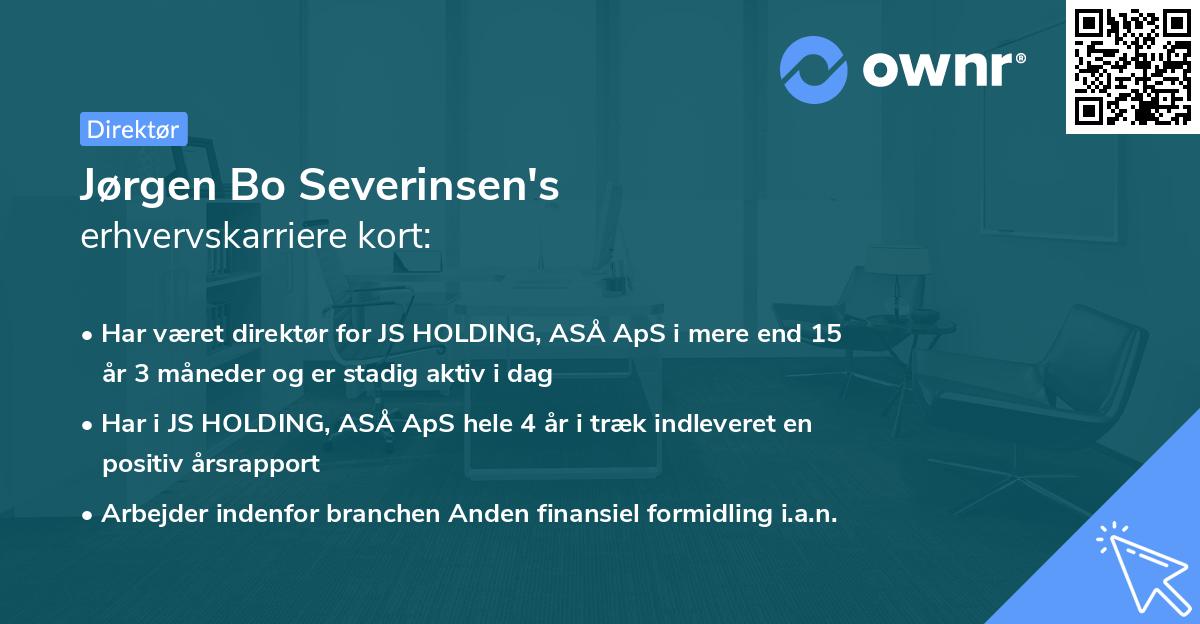 Jørgen Bo Severinsen's erhvervskarriere kort