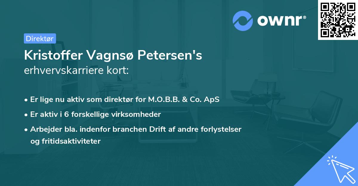 Kristoffer Vagnsø Petersen's erhvervskarriere kort