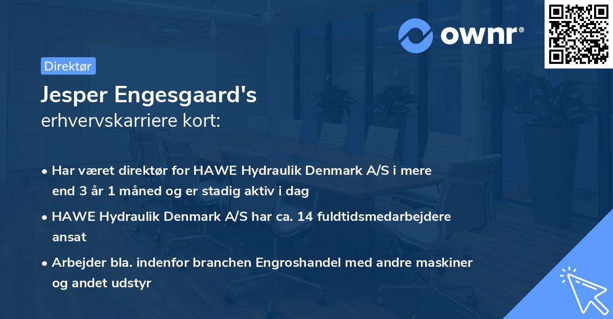 Jesper Engesgaard's erhvervskarriere kort
