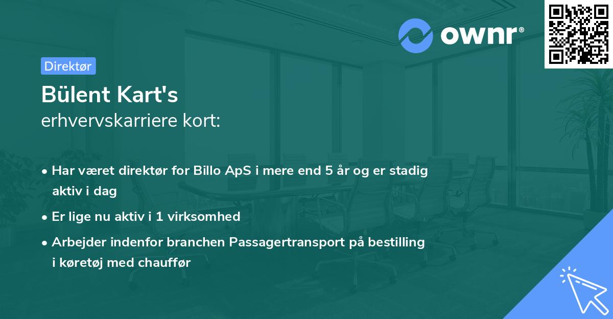 Bülent Kart's erhvervskarriere kort