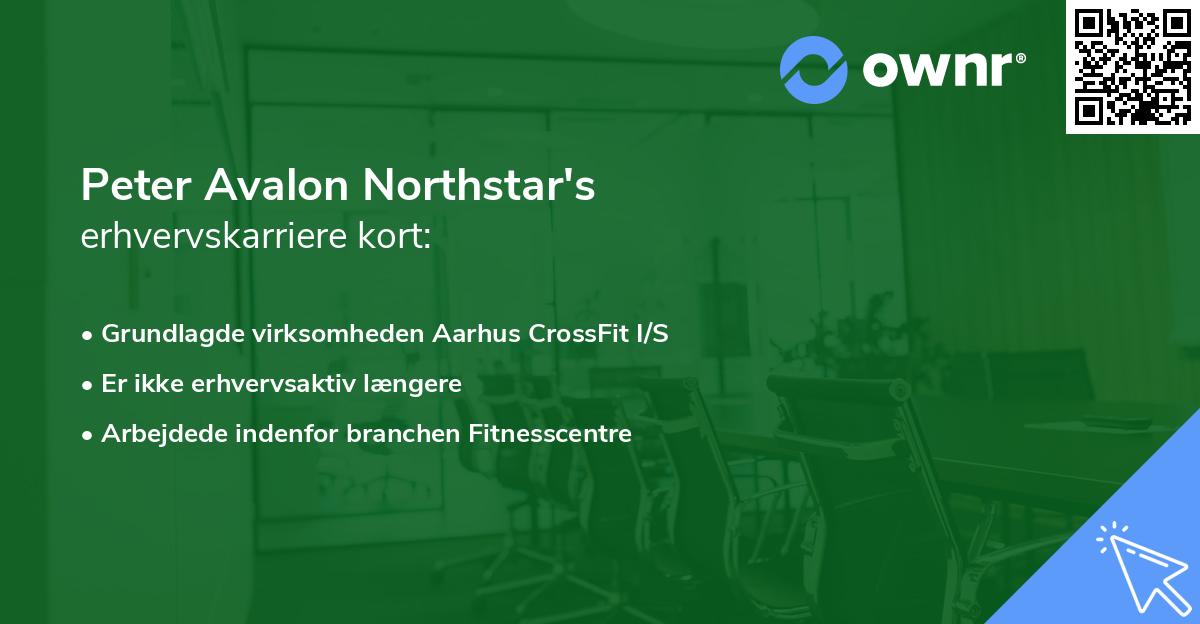 Peter Avalon Northstar's erhvervskarriere kort