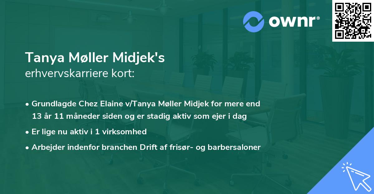 Tanya Møller Midjek's erhvervskarriere kort