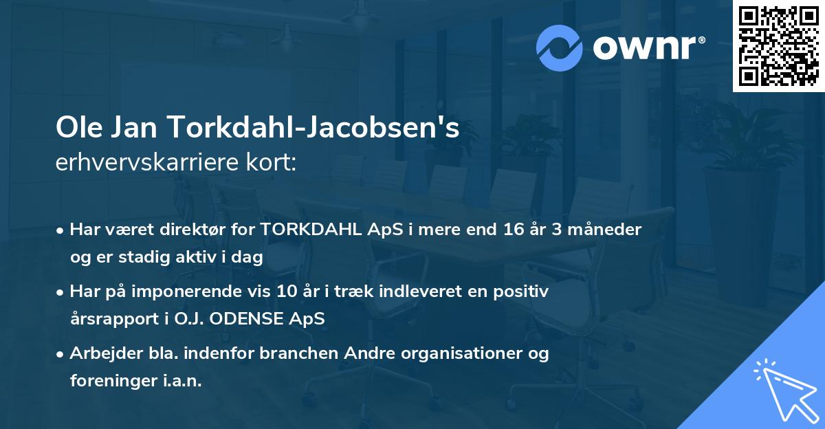 Ole Jan Torkdahl-Jacobsen's erhvervskarriere kort
