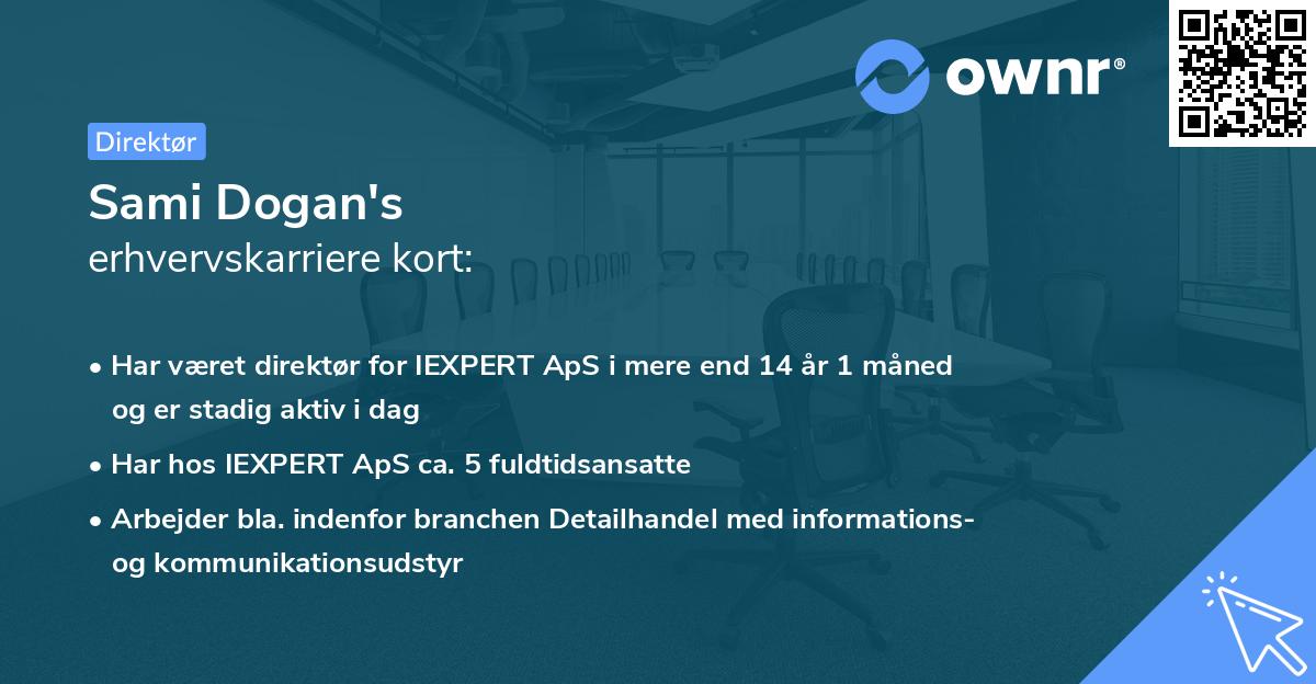 Sami Dogan's erhvervskarriere kort