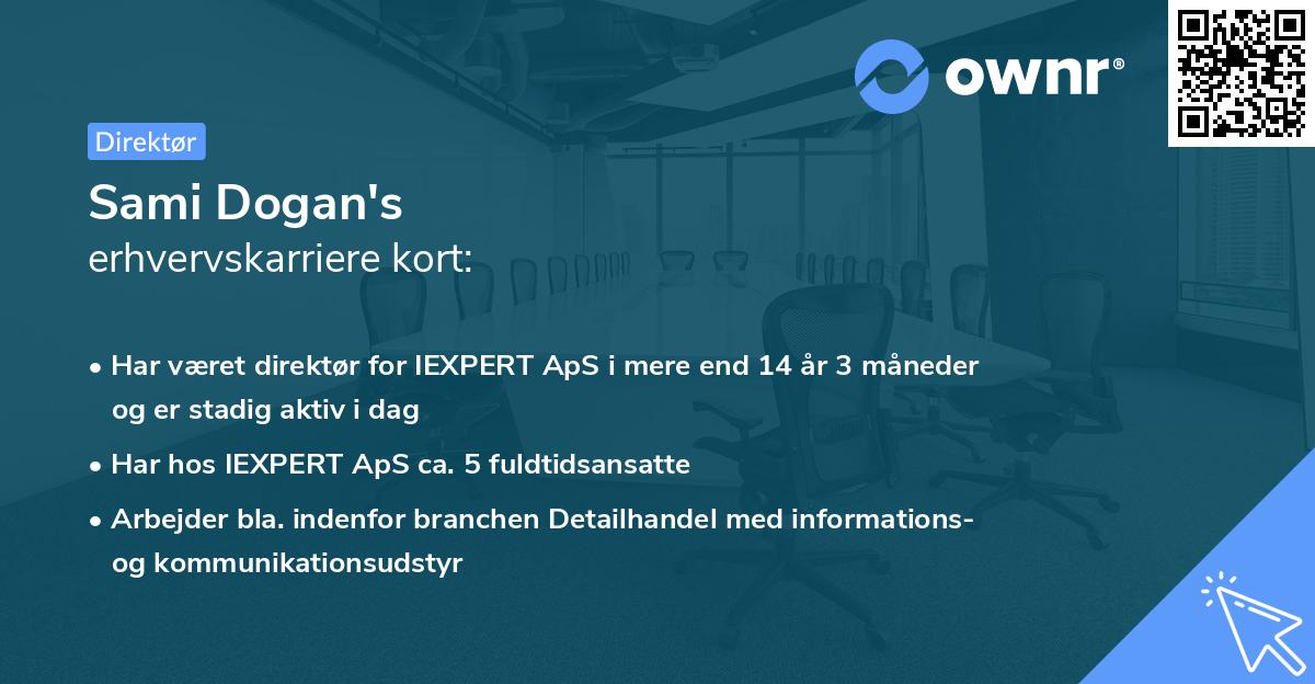 Sami Dogan's erhvervskarriere kort