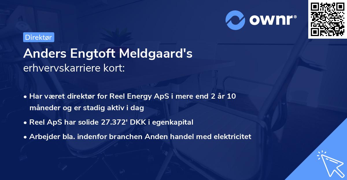 Anders Engtoft Meldgaard's erhvervskarriere kort