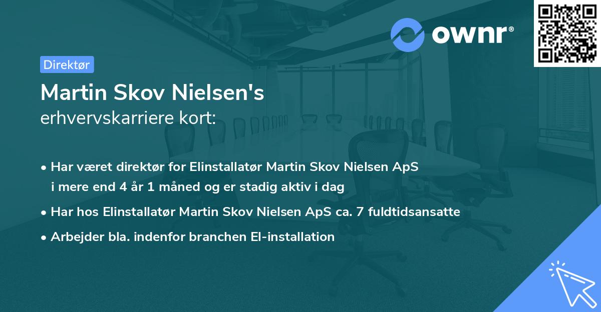 Martin Skov Nielsen's erhvervskarriere kort