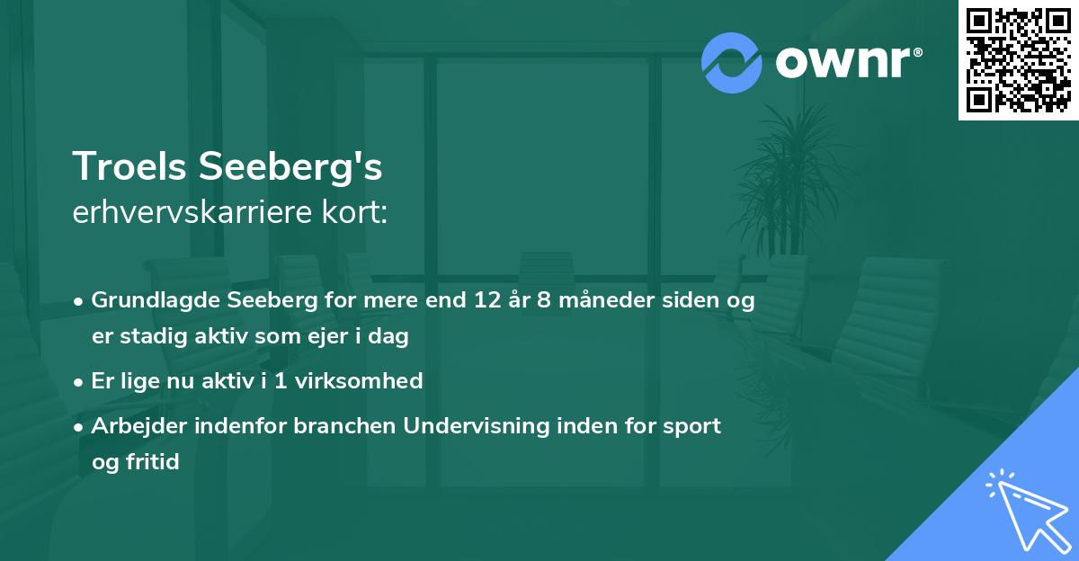 Troels Seeberg's erhvervskarriere kort