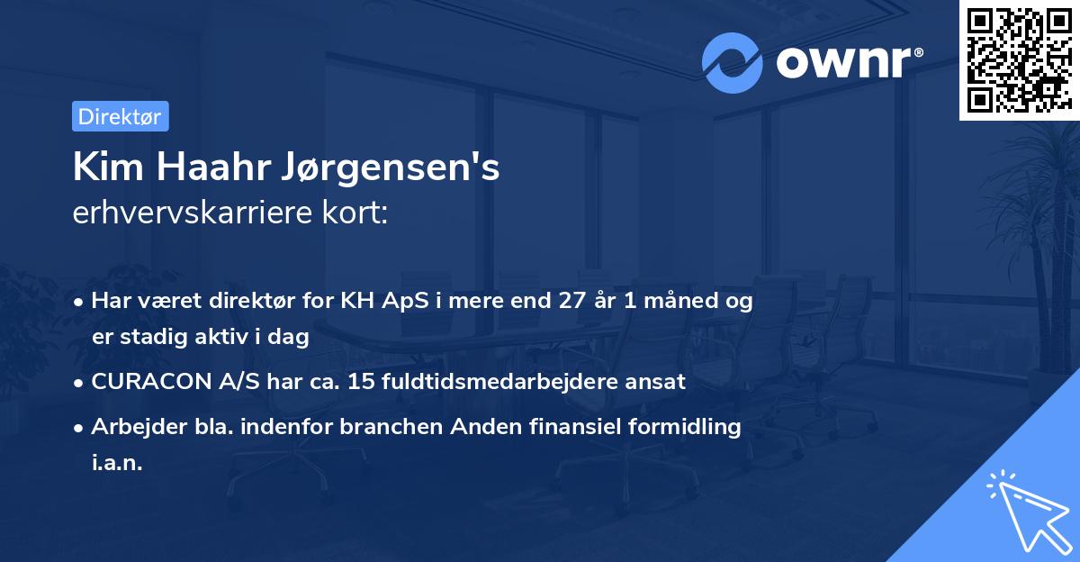 Kim Haahr Jørgensen's erhvervskarriere kort