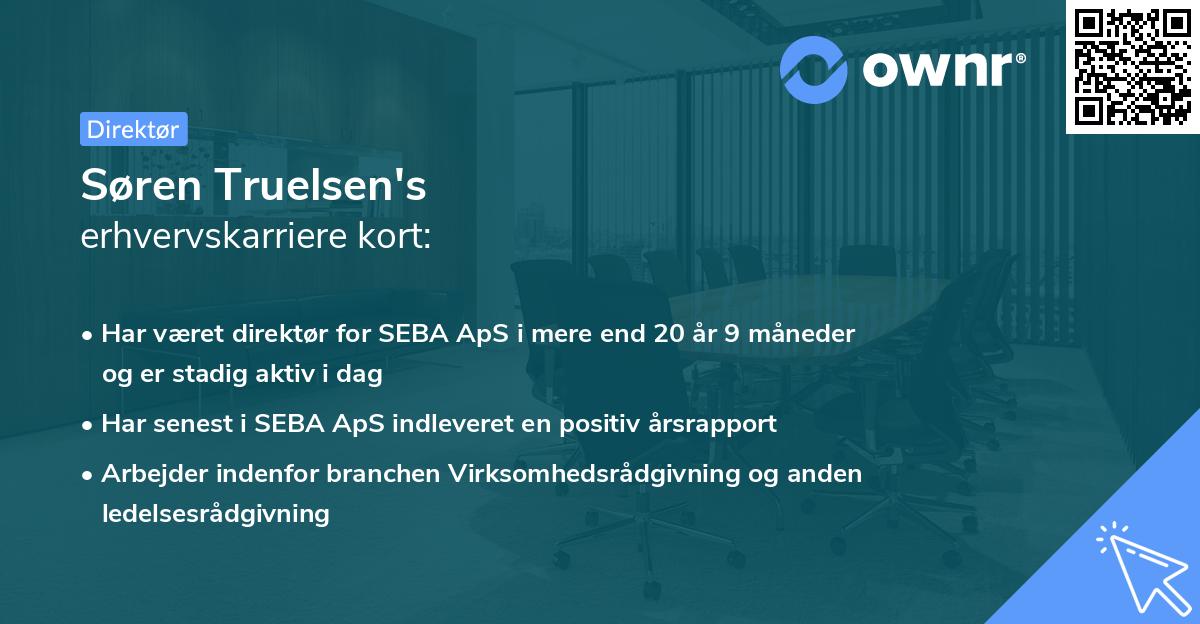 Søren Truelsen's erhvervskarriere kort