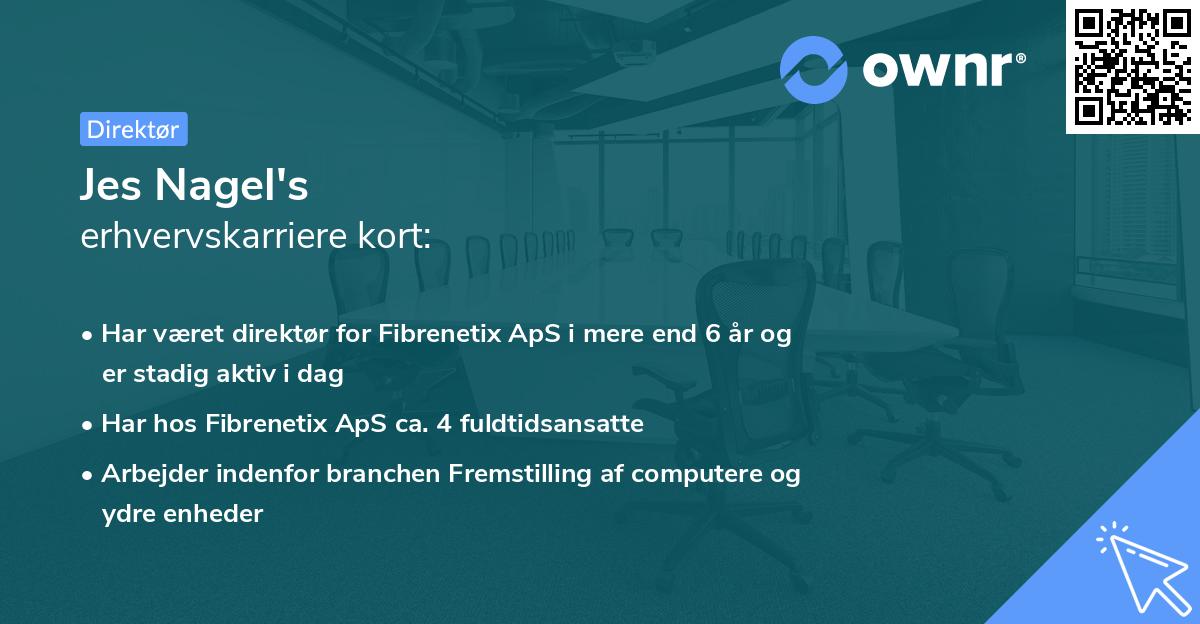Jes Nagel's erhvervskarriere kort
