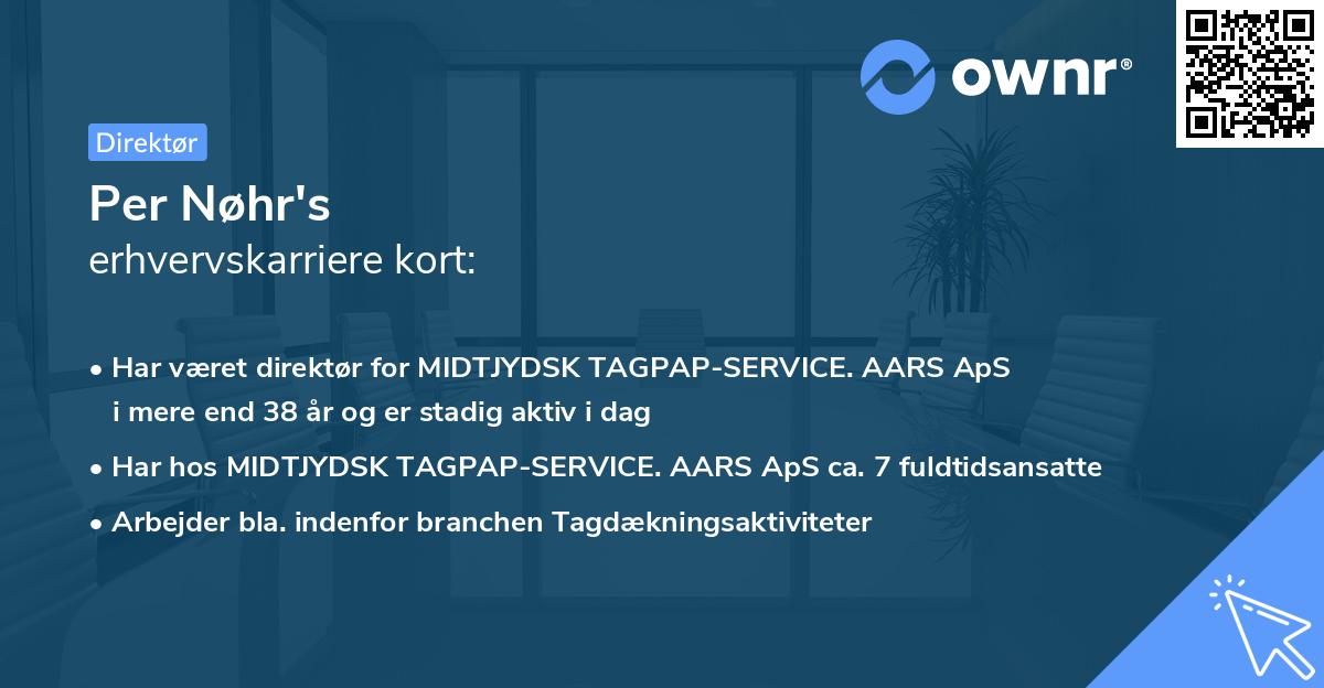 Per Nøhr's erhvervskarriere kort