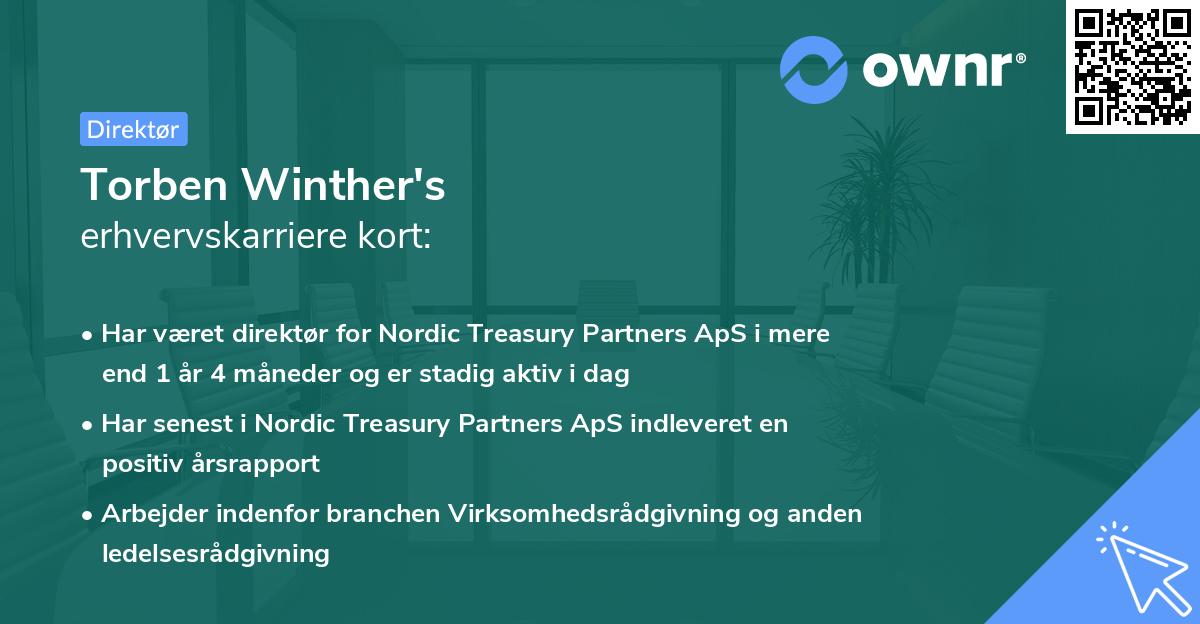 Torben Winther's erhvervskarriere kort