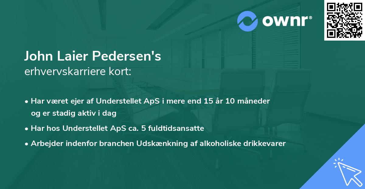 John Laier Pedersen's erhvervskarriere kort