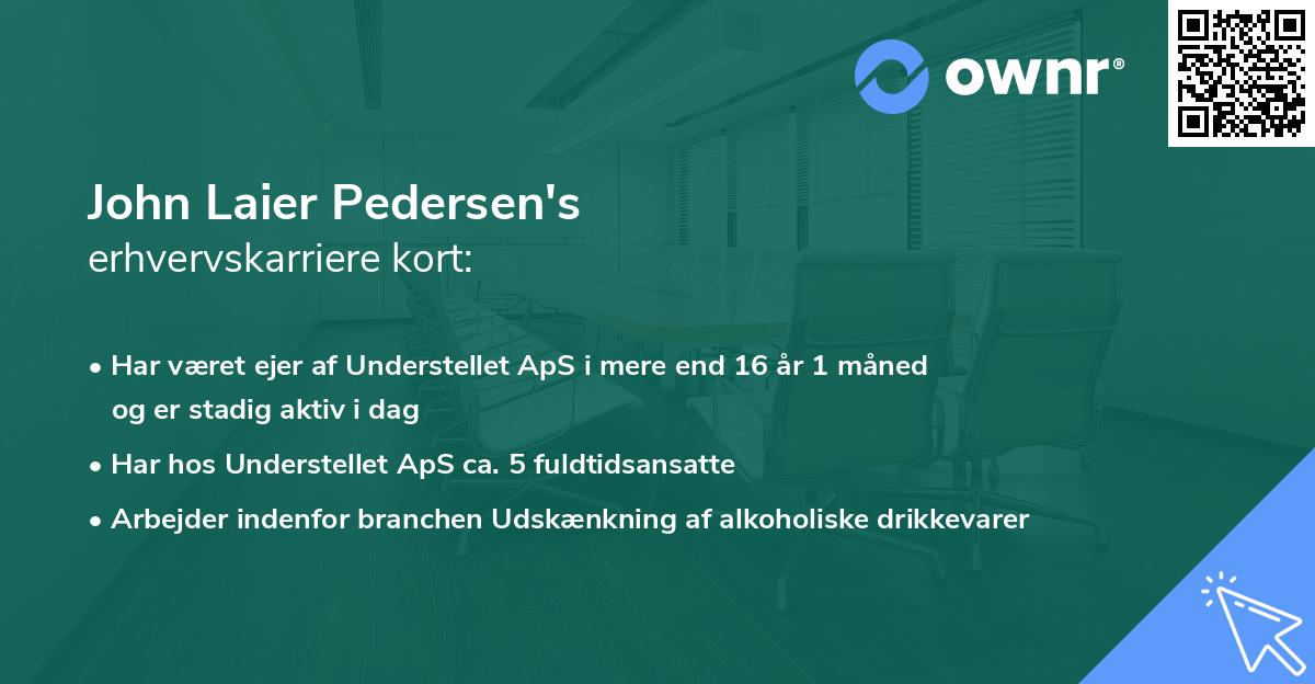 John Laier Pedersen's erhvervskarriere kort