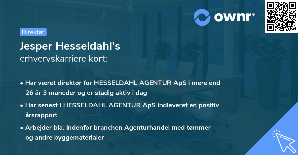 Jesper Hesseldahl's erhvervskarriere kort