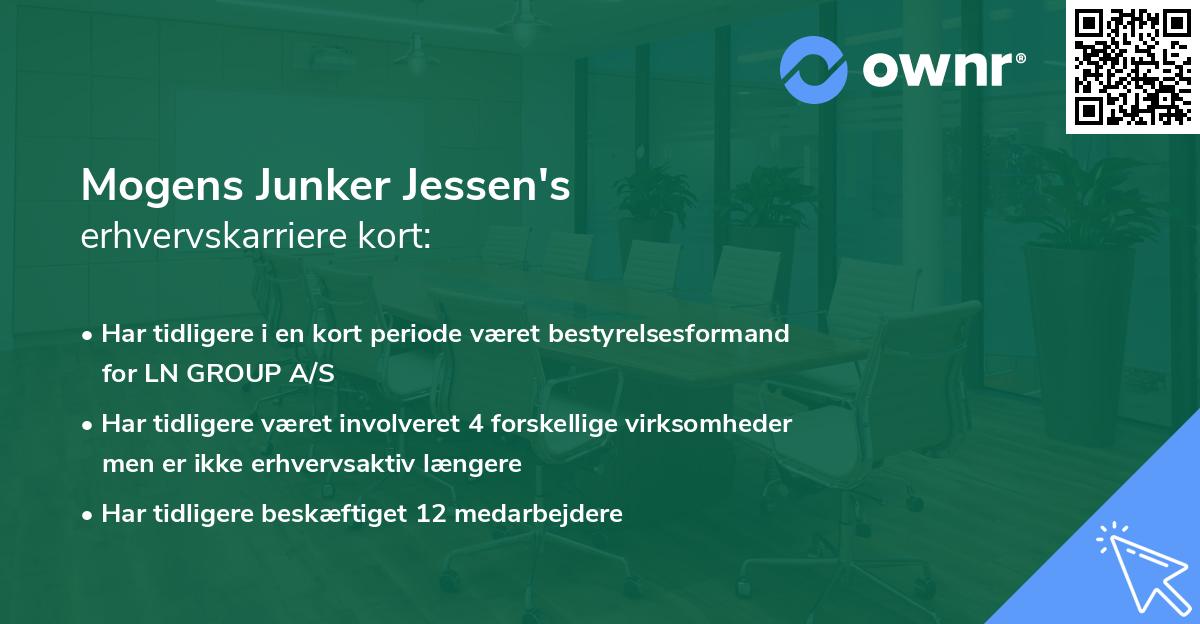 Mogens Junker Jessen's erhvervskarriere kort