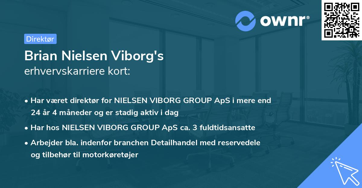 Brian Nielsen Viborg's erhvervskarriere kort
