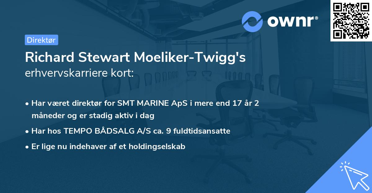 Richard Stewart Moeliker-Twigg's erhvervskarriere kort