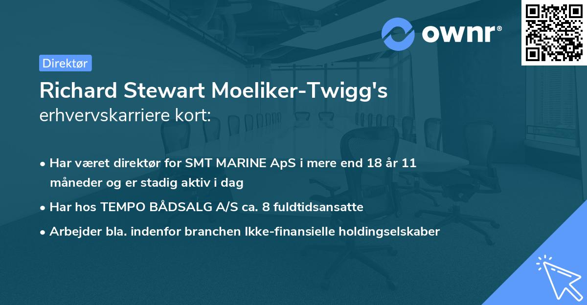 Richard Stewart Moeliker-Twigg's erhvervskarriere kort