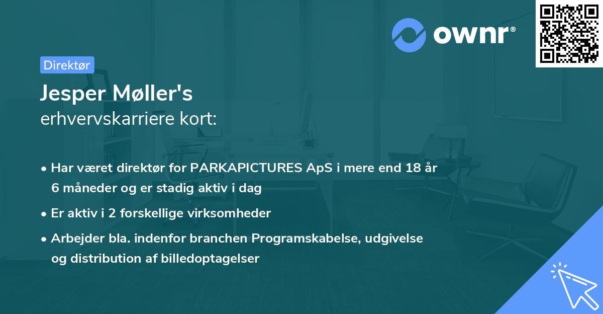 Jesper Møller's erhvervskarriere kort