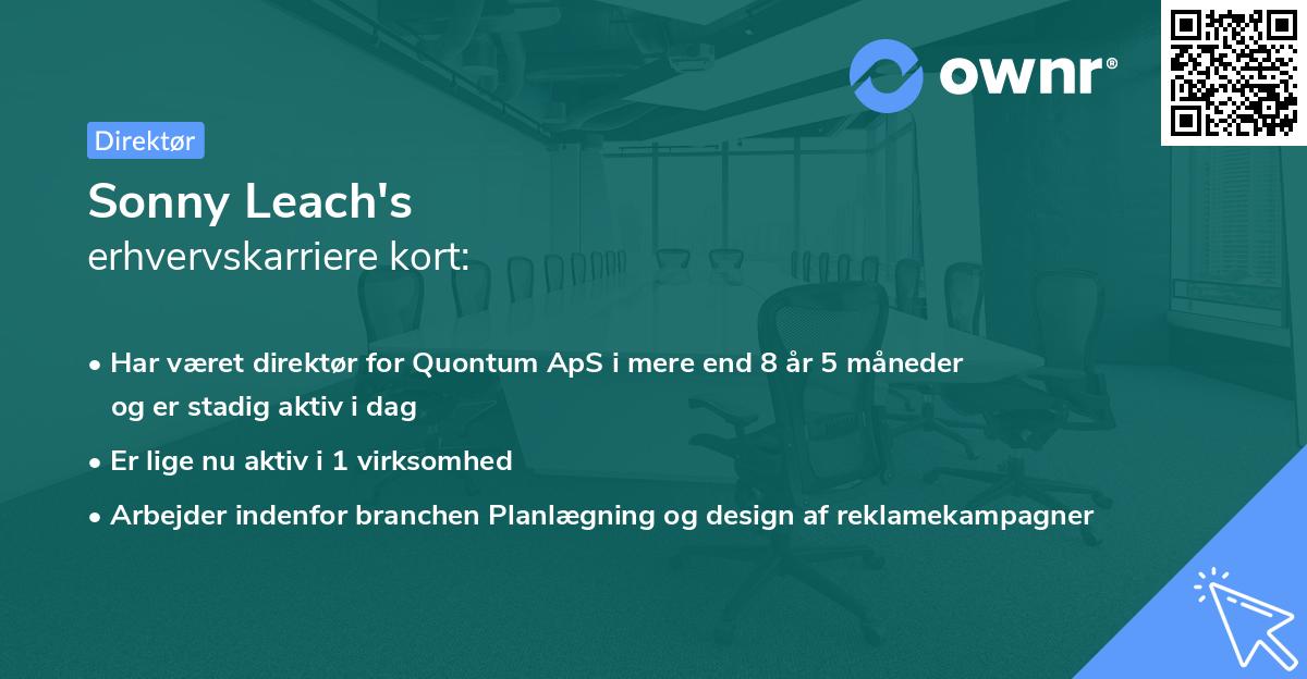 Sonny Leach's erhvervskarriere kort